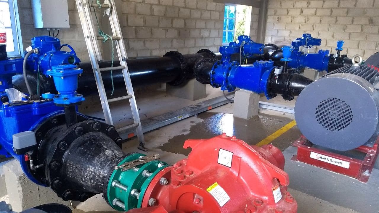 Water pumping station
